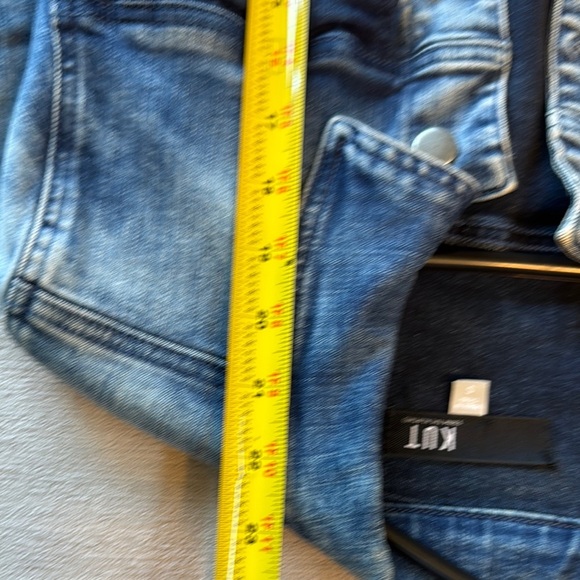 Kut from the Kloth terry jacket Blue Jean Jacket Timeless Design - Picture 9 of 10